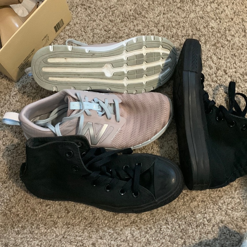 COPY - Womens size 8 sneaker bundle chuck taylor high tops and new balance